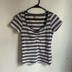 Madewell Striped Blue and White Women's Top Size XS